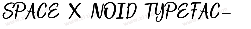 SPACE X NOID TYPEFAC字体转换